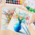25 Sheets Watercolor Paper 8.5 x 11, 300 GSM Deckled Edge Paper Rough/Textured - Image 5