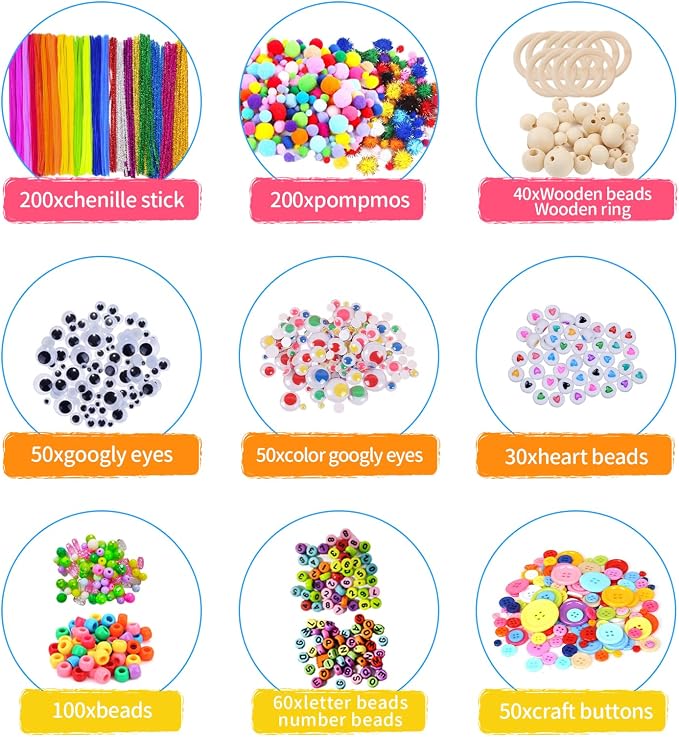 Itopstar 3000+ Kids Arts and Crafts Supplies - Image 2