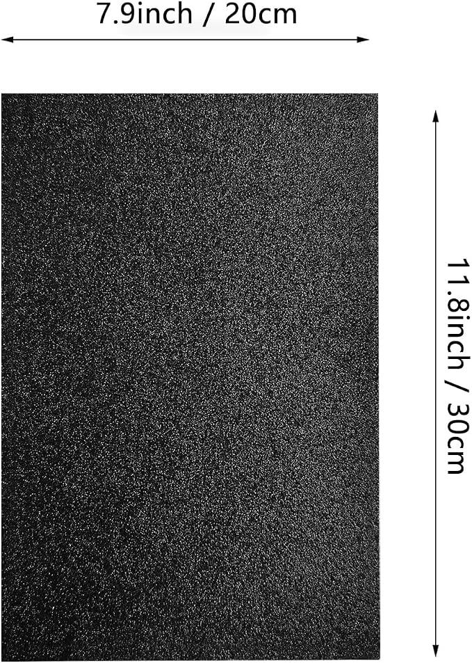 Jtnohx Glitter Felt Fabric, 8 x12 inches Felt Square Glitter - Image 5