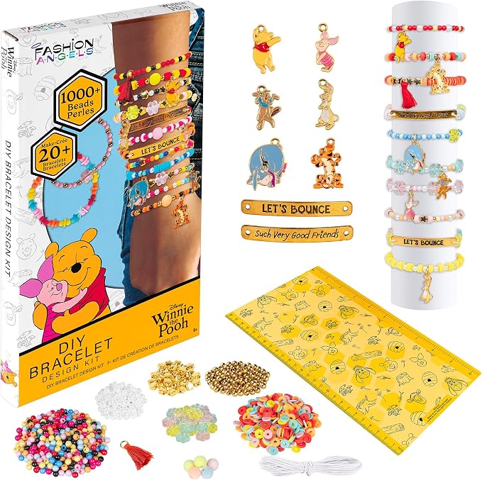 Fashion Angels Disney Winnie the Pooh DIY Bracelet Kit | Includes 1, 000+ Beads by FashionAngels