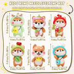 KIDS KING Needle Felting Kit for Beginners & Adults – 6 Piece of Shiba Inu - Image 3