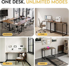 alawooder 39.4" Folding Desk: No Assembly, Wood Top - Image 8