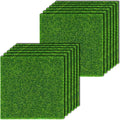 KISEER 12 Pack Fairy Garden Grass 6 x 6 Inches Miniature Artificial Craft Grass by KISEER