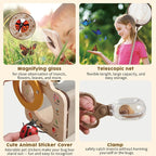 Wooden Insect Observation Kit for Kids, Insect Habitat Cage, Butterfly Net - Image 4