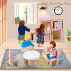 Kizfarm Wooden Dollhouse Furniture Set - Image 4