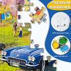 500 Pieces Puzzle for Adults, Lake Vacation Puzzle, House and Dogs Landscape - Image 2