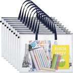 10 Pcs Art Portfolio Bags, 19 x 25 Inch Clear Poster Storage Bags by Reginary