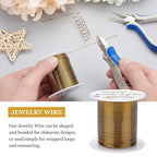 BENECREAT 20 Gauge 32 Yards Jewelry Beading Wire Tarnish Resistant Copper Wire - Image 4