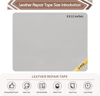 KING MOUNTAIN Leather Repair Patch, 2 Packs 9 x 11 Inches self Adhesive Leather - Image 4