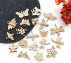 WOCRAFT 60pcs KC Gold Butterfly Bracelet Charms - Image 4