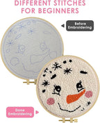 TCDZMYGS Christmas Punch Needle Kits, Winter Snowman Punch Needle Kits - Image 4