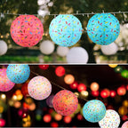 Panelee 12 Pcs Donut Paper Lanterns Party Decorations 8 Inch Hanging Round - Image 4