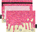 Red Ice Cream Print Pencil Pouch by BOENLE-WELCOMEYOURCOMING