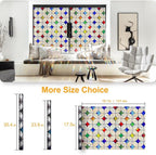 QHY Sunshine Colorful Rainbow Stained Glass Window Film Non-Adhesive Window - Image 7