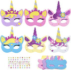 Fennoral 6 Pack Unicorns Masks Craft by Fennoral