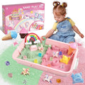 Weilim Unicorn Sensory Bin for Girls, Moldable Play Sand Kit Ages 3-8 | by Weilim