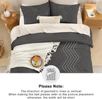 Andency Dark Grey Comforter Set Full Size, Boho Soft Warm Tufted Bedding - Image 5
