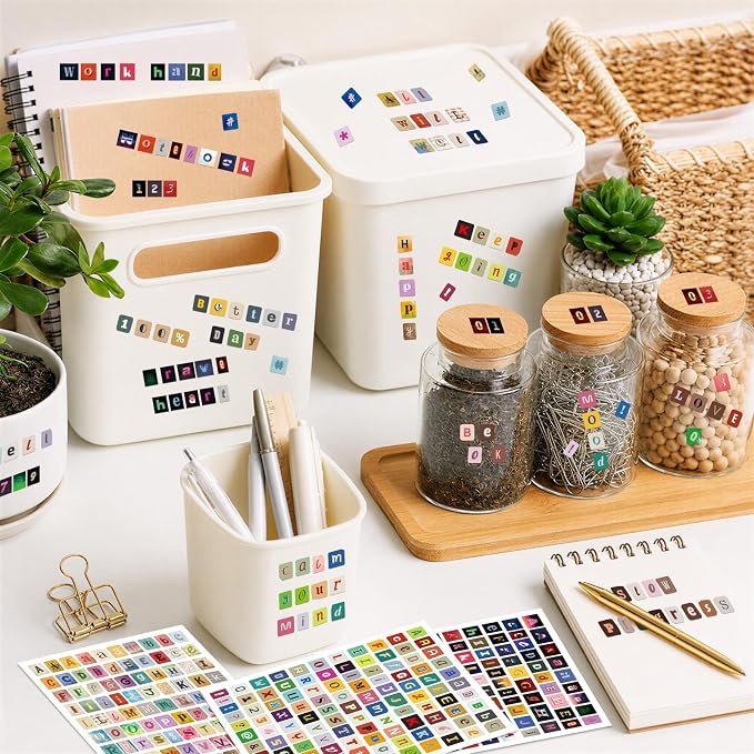 2608Pcs Magazine Letter Stickers - Image 6