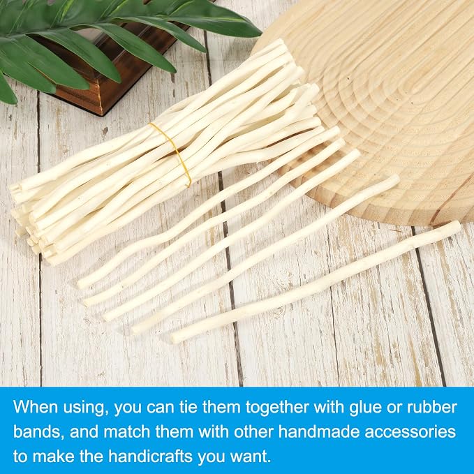 PATIKIL 60 Pcs / 30cm Wood Log Sticks, 0.2-0.5inch in Diameter Natural Driftwood - Image 4