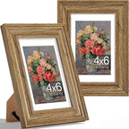 Vittanly 4x6 Picture Frames Set of 2, Ornate Vintage Photo Frame by Vittanly