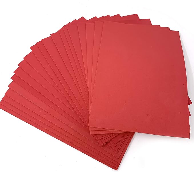 Allgala 20-Value-Pack EVA Foam Paper 8x12 Inch Sheets-Red-CF85303 - Image 5