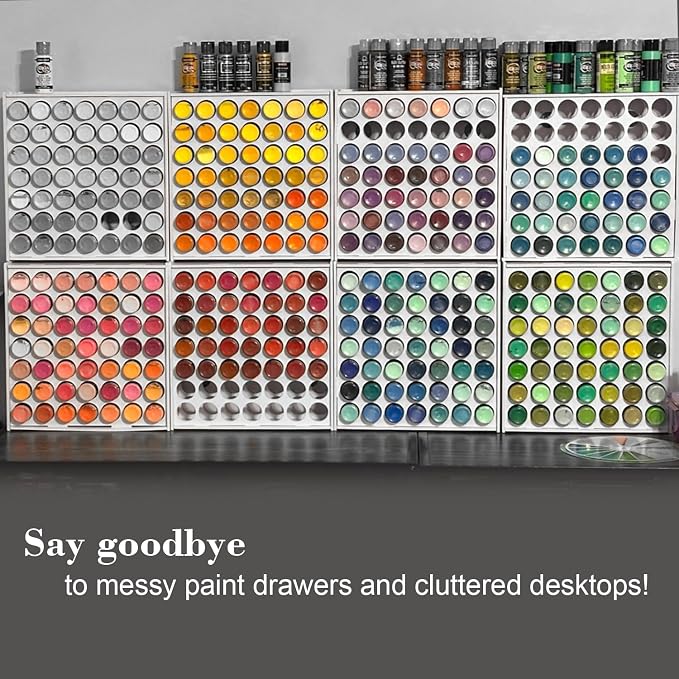 Acrylic Paint Organizer 49 Holes Craft Paint Storage - Image 7