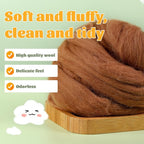3.53oz Wool Roving, Fiber Roving Wool Top, Pure Wools, Chunky Yarn, Spinning - Image 3