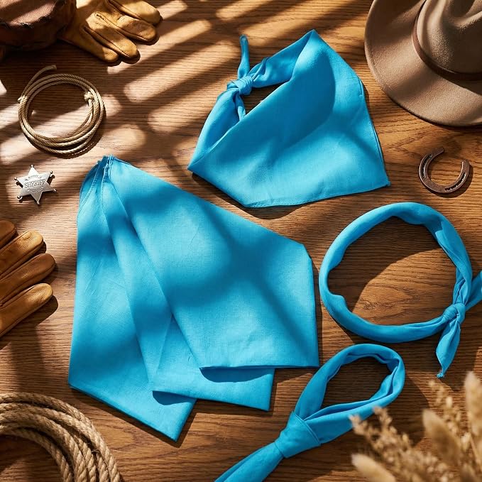 Suhine 100% Cotton Solid Bandanas Blank Bandanas Multifunctional Headband Scarf - Image 7