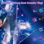 HTVRONT Galaxy Heat Transfer Vinyl, 7 Pack 12x10in Starry Sky Iron on Vinyl | - Image 5