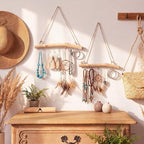 Yinkin 2 Pcs Natural Driftwood Jewelry Hanger Wall Driftwood - Image 3