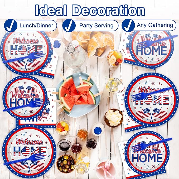 100Pcs Military Welcome Home Decorations Patriotic Army Soldier Homecoming - Image 6