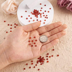 FASHEWELRY 100Pcs Natural Carnelian Cabochons Flat Back Gemstone Cabochons 4mm - Image 5