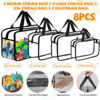8pcs Extra large color Toy Storage Bags - Image 3