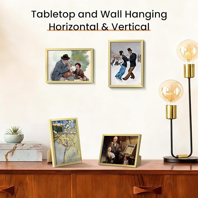 upsimples 5x7 Picture Frame Set of 3, Made of High Definition Glass - Image 6