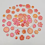 500g/1.1lb Ceramic Mosaic Tiles Mixed Shapes of Flowers, Mushrooms - Image 7