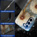 for Samsung Galaxy S23 Case, Dandelion Stained Glass Pattern Glossy 2 in 1 - Image 4