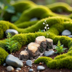 Miniature Resin Stump Micro Landscape Fairy Garden Ornament Mini Doll House - Image 4