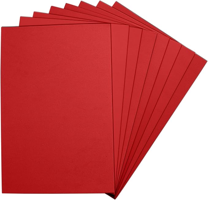 Red EVA Foam Sheets, 6 x 9 Inch, 2mm Thick – Foam Paper by Unknown