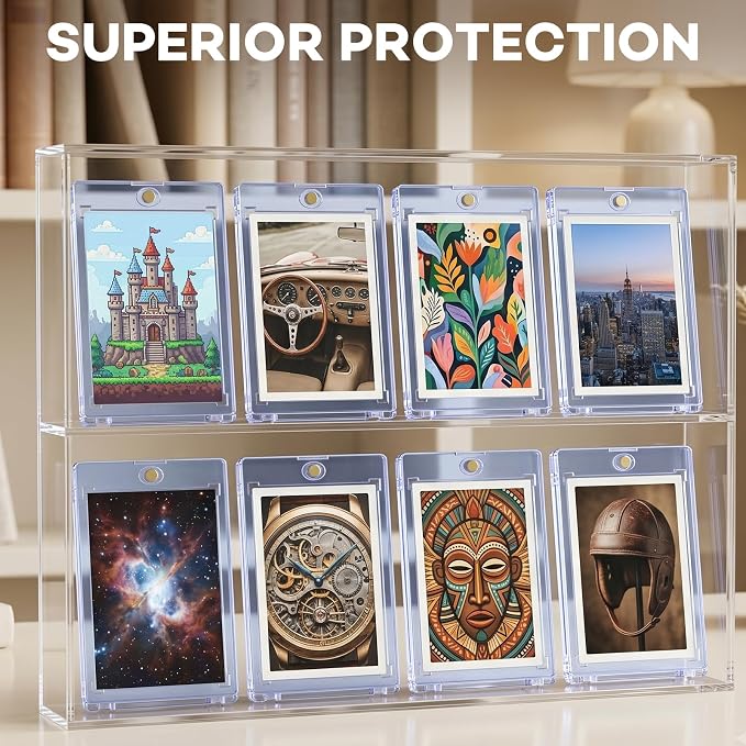 128ct Magnetic Card Holders, 35pt One Touch Card Holder, U-V Protection Hard - Image 6