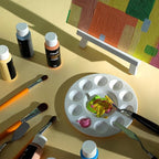 Artkey Acrylic Paint Set, 16 Colors 2 oz/59 ml Acrylic Paint Kit - Image 8