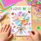 1328 PCS Foam Letter Stickers, Foam Alphabet Number Shape Stickers, Self - Image 6
