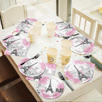 Naozinebi 200pcs Paris Eiffel Tower Plates Napkins Parisian Party Paris - Image 7