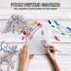 BEARUN 3D Coloring Puzzle Set, Arts and Crafts - Image 2