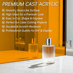 Orange Acrylic Sheet 12" x 16" x 1/8", ALCCIFI Cast Plexiglass Sheet - Image 7