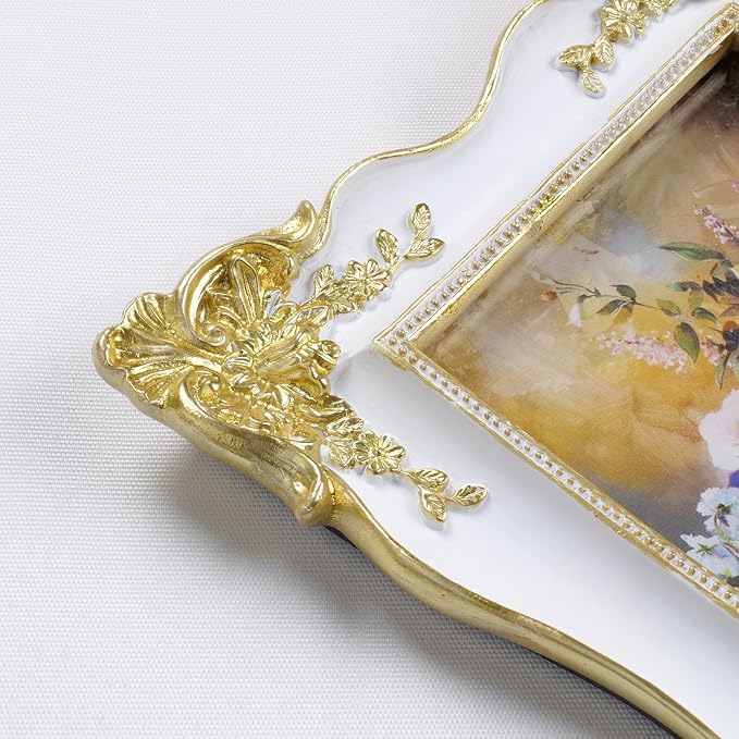 Cuspin 8x10 Vintage Picture Frame, Ornate Antique 8 by 10 Resin Frames - Image 4