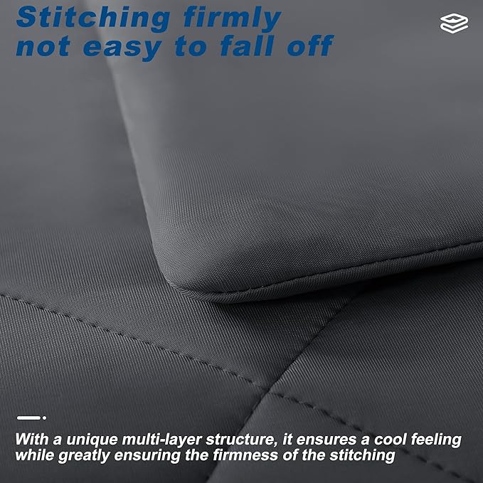 Cooling Comforter Twin Size, Double-Sided Cold Tech Fabric Quilted Bed - Image 4