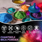 CHANGTIKEJI Mica Powder，48 Colors - 10g/Bottle of Natural Pigment Powder - Image 6