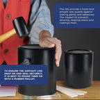 Master Elite 1 Quart Empty Plastic Paint Can Bucket, 32 fl. oz. All-Plastic - Image 6