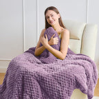 Wemore Fleece Weighted Blanket for Adults, Dual Sided Cozy Soft Sherpa Heavy - Image 2