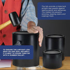 Master Elite 1 Pint Empty Plastic Paint Can Bucket, 16 fl. oz. All-Plastic - Image 6